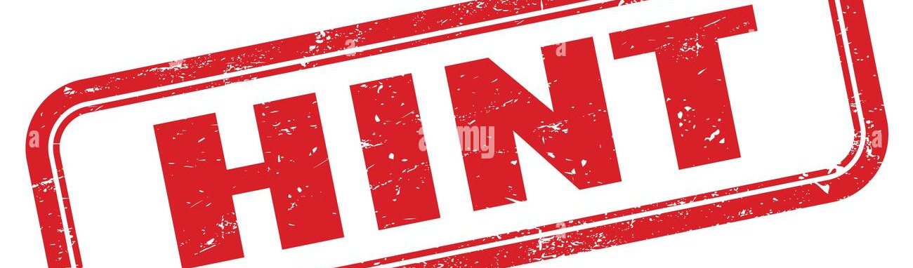Hint stamp